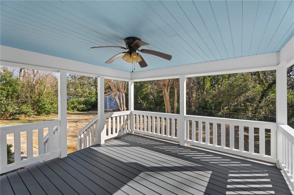 114 Cleveland Street McDonough, GA 30253 - Photo 54 of 71 a view of a wooden deck