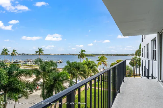 a view of a balcony with an outdoor space