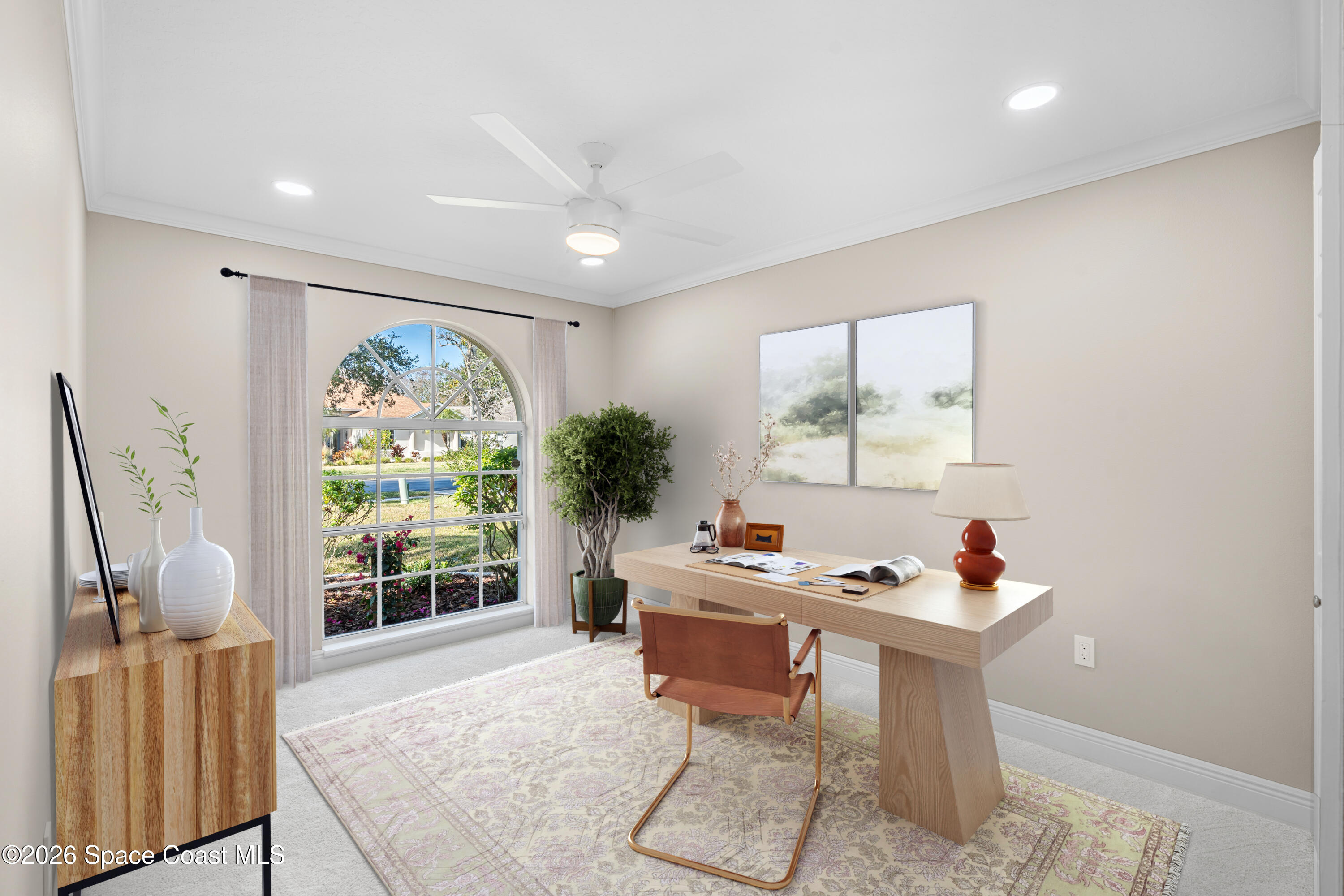 8033 Kingswood Way Melbourne, FL 32940 - Photo 44 of 70 a workspace room with furniture and a window