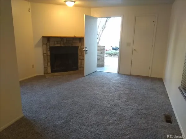 an empty room with window