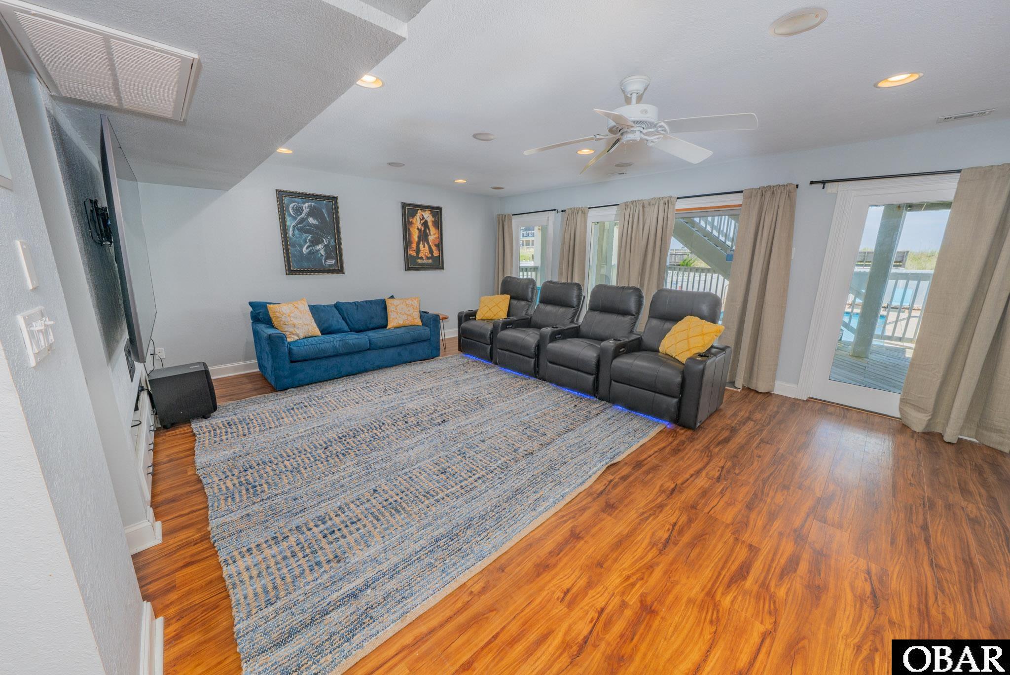 7245 South Old Oregon Inlet Road Nags Head, NC 27959 - Photo 35 of 50 Spacious Media Room w/ Pool Access