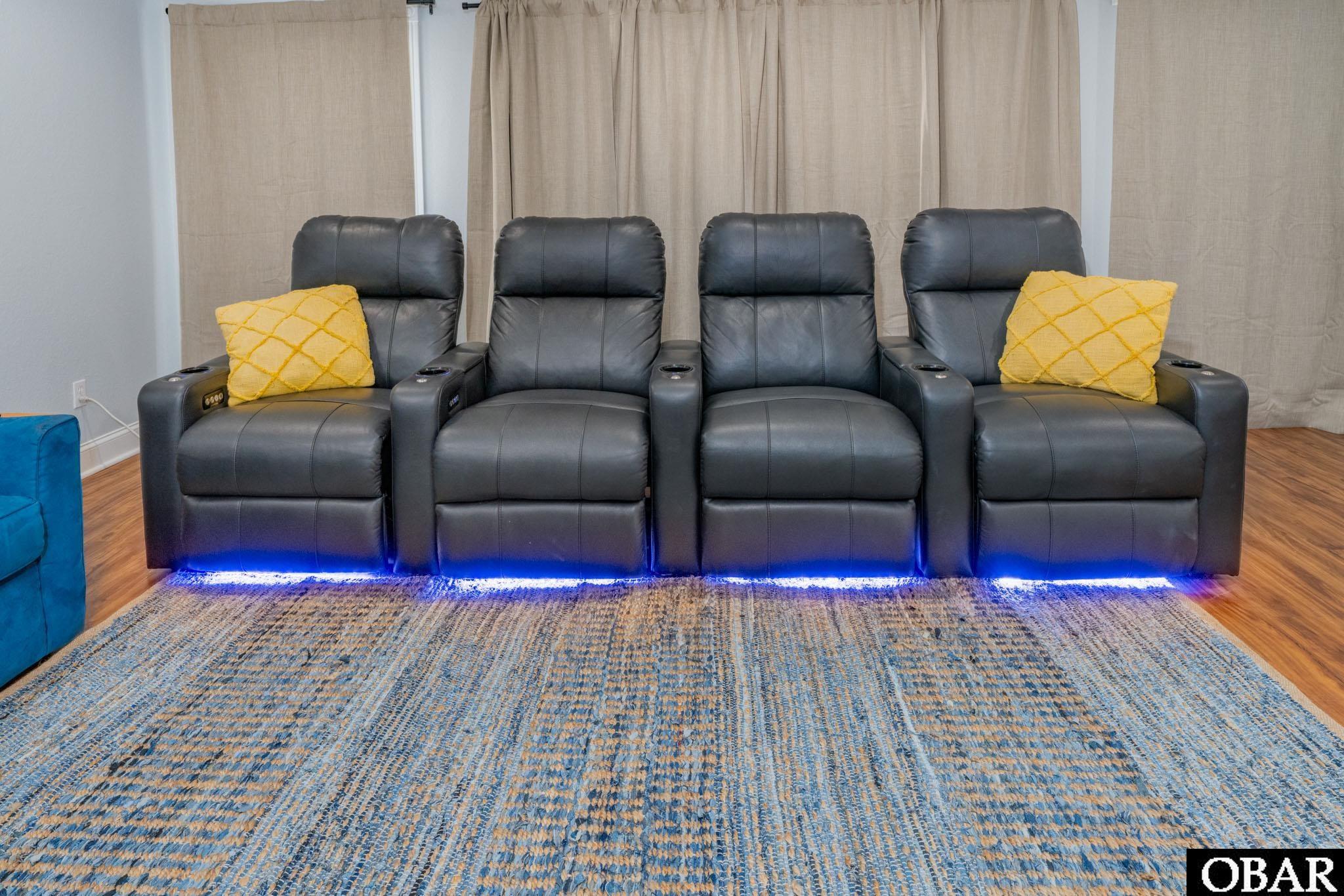 7245 South Old Oregon Inlet Road Nags Head, NC 27959 - Photo 36 of 50 Media Room Mood Lighting