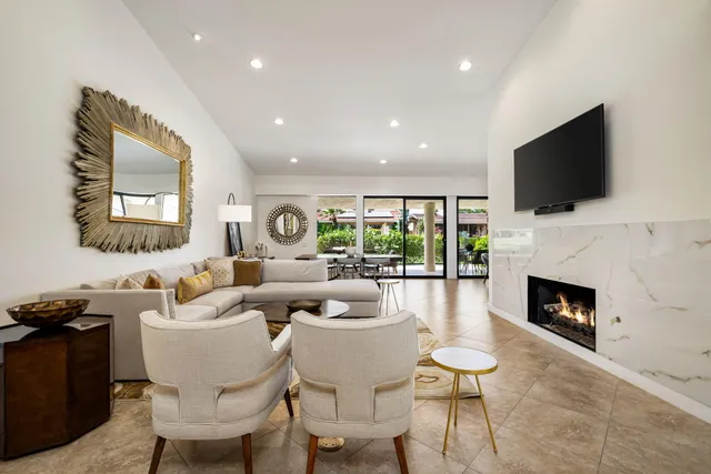 a kitchen with lots of counter top space