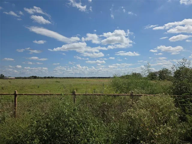 a view of a lake from a yard