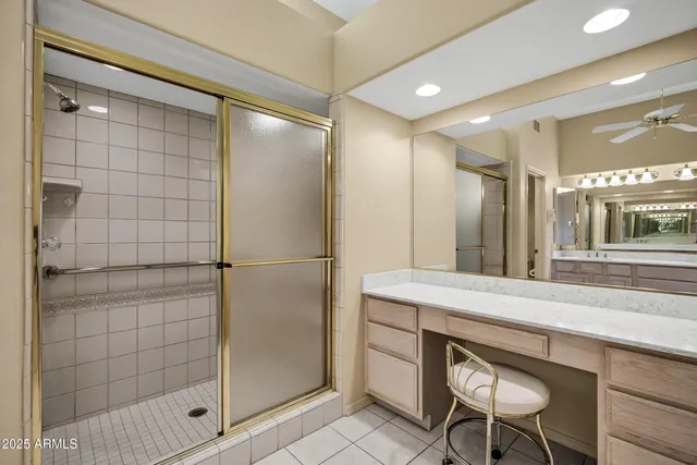 a room with a table and chairs