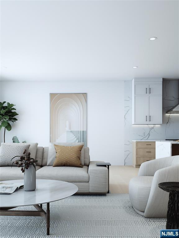 14 Feldman Court Paramus, NJ 07652 - Photo 11 of 24 a living room with furniture and a fireplace