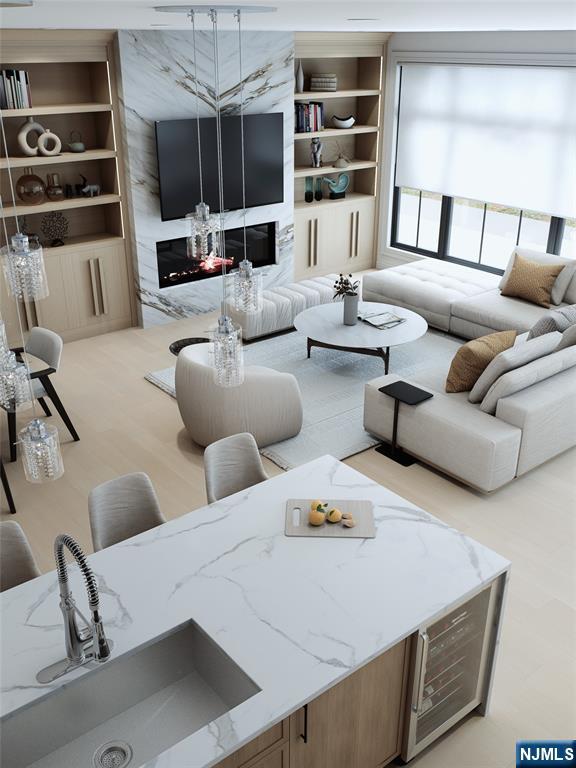 14 Feldman Court Paramus, NJ 07652 - Photo 4 of 24 a living room with furniture and lamp