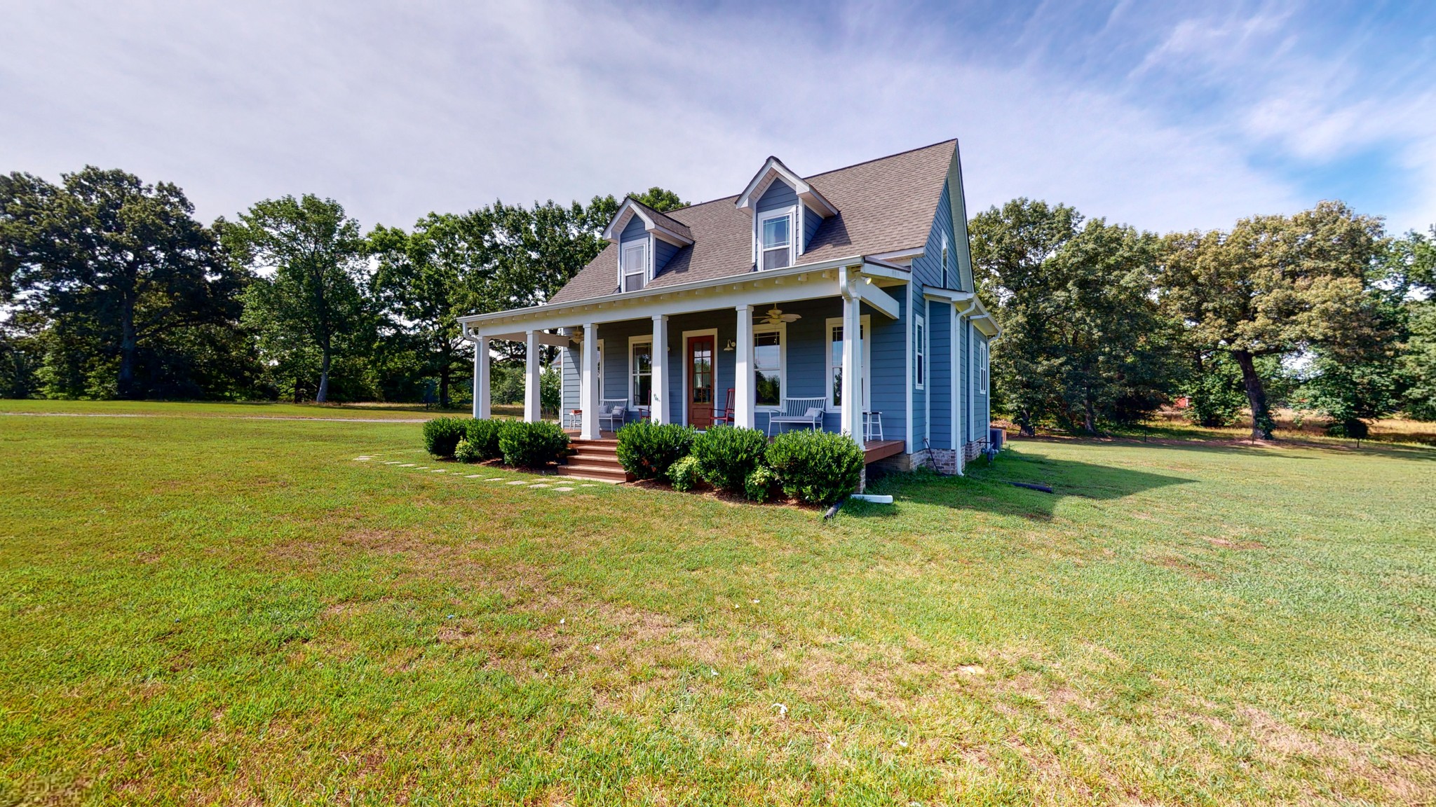 489 S Road Cottontown, TN 37048 - Photo 17 of 46 a front view of house with yard and trees