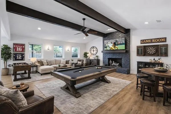wooden floor in an empty room with wooden floor