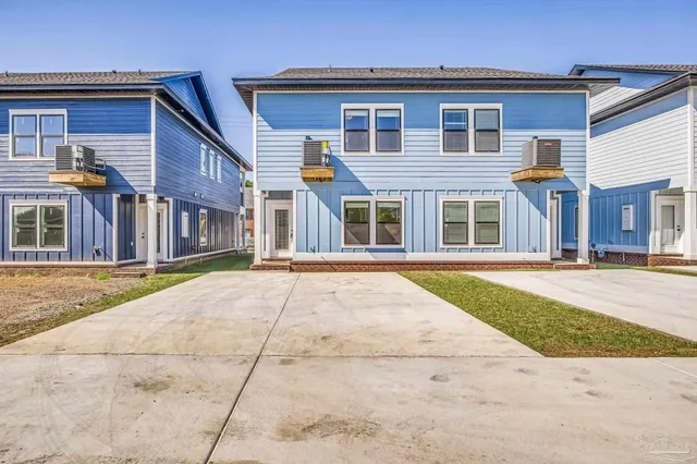a house view with a outdoor space