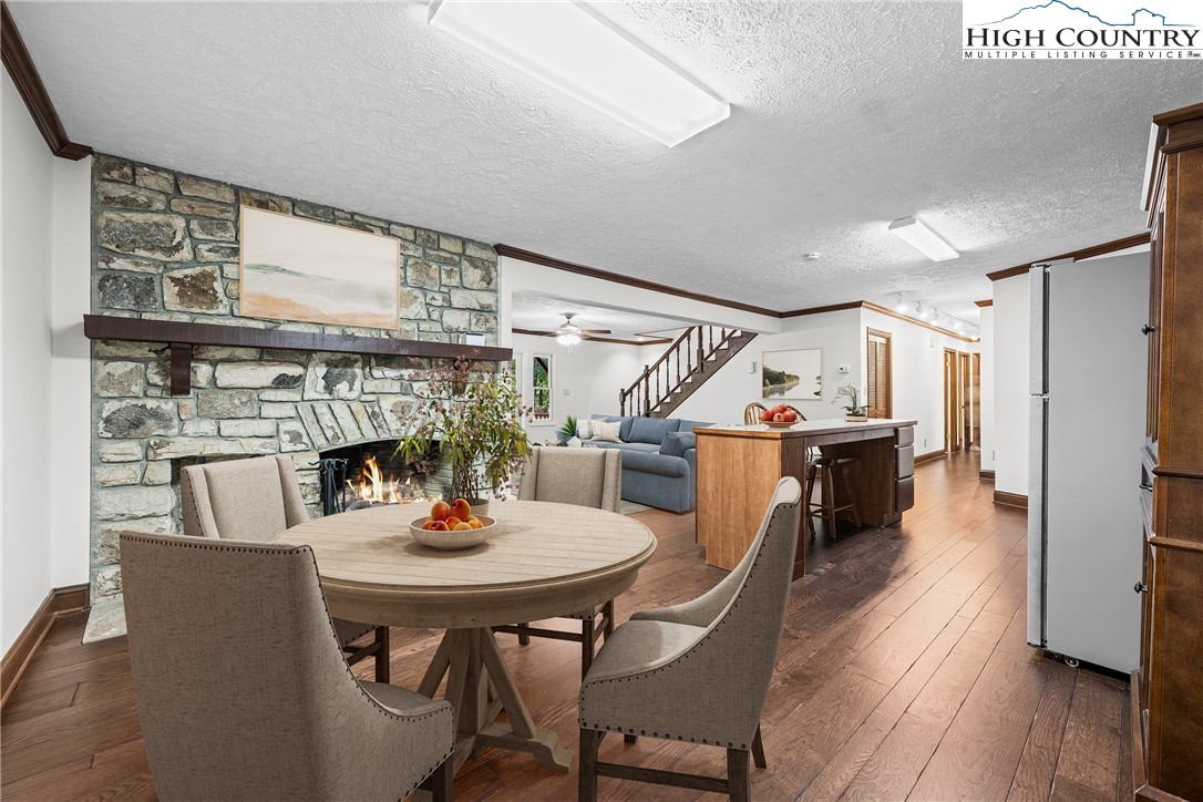 955 Dogwood Boone, NC 28607 - Photo 27 of 48 a dining room with furniture and wooden floor