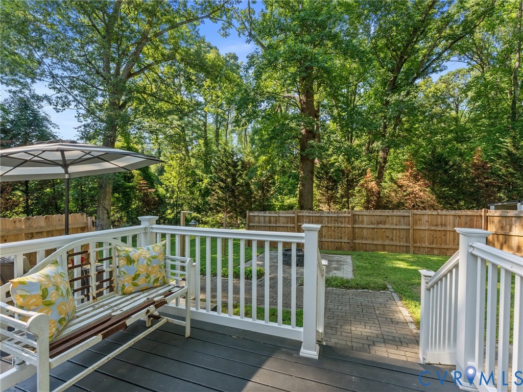 2720 Osborne Road Chester, VA 23831 - Photo 42 of 54 Spacious wood-look deck with white railings