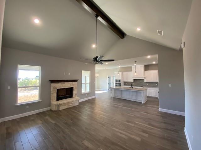 165 Coalson Crossing Azle, TX 76020 - Photo 7 of 23 a view of kitchen with sink microwave and stove top oven