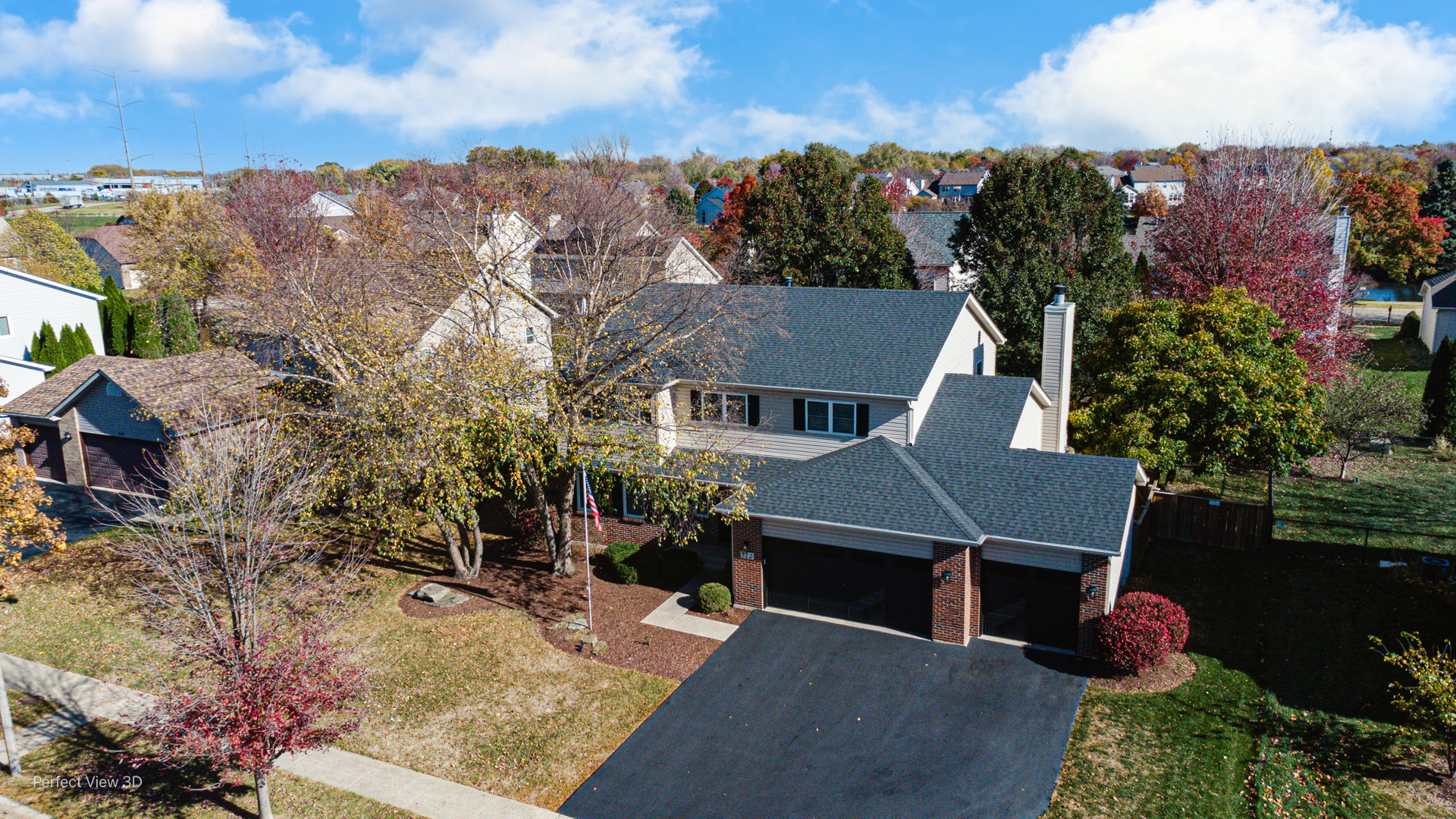 512 Bison Road Oswego, IL 60543 - Photo 38 of 45 an aerial view of a house