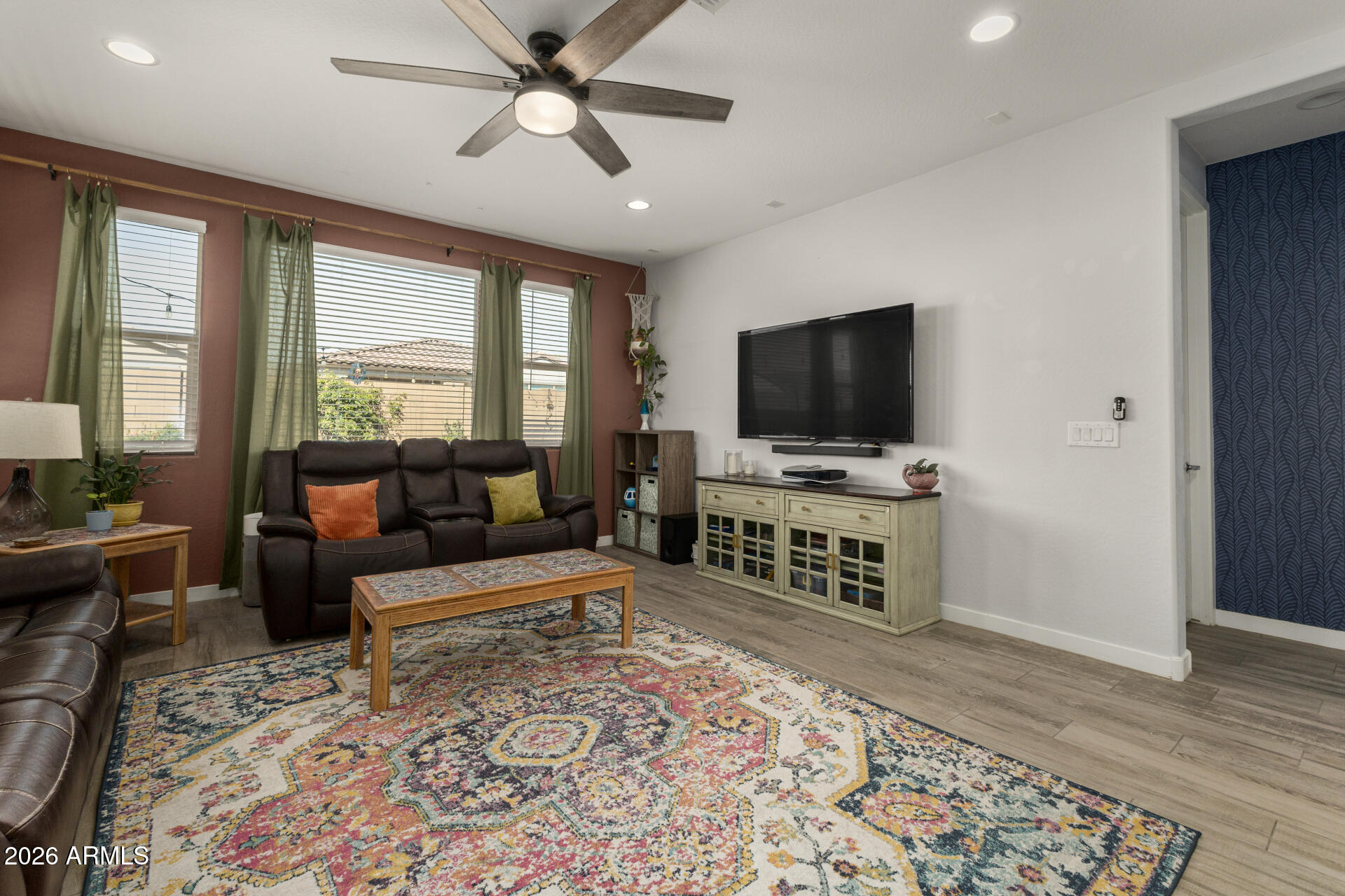 12560 East Ballentine Road Gold Canyon, AZ 85118 - Photo 10 of 35 a living room with furniture and a flat screen tv