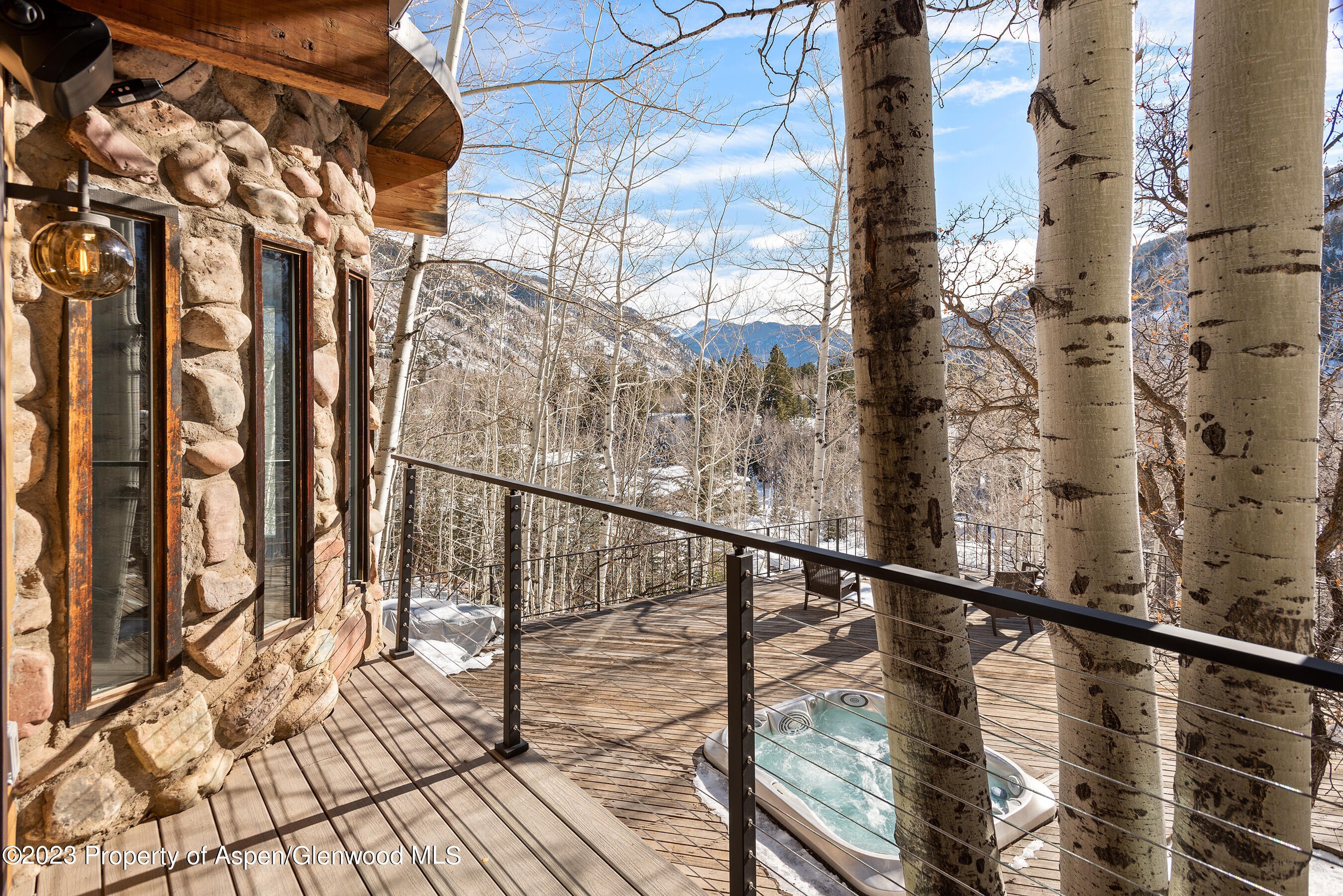 164 Eastwood Road Aspen, CO 81611 - Photo 40 of 42 a view of balcony with wooden floor
