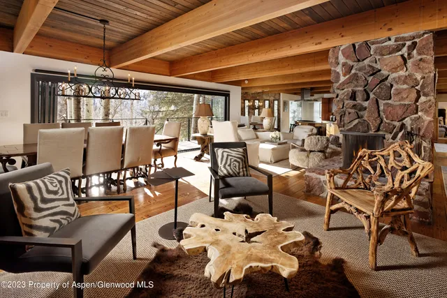 a outdoor space with lots of white furniture