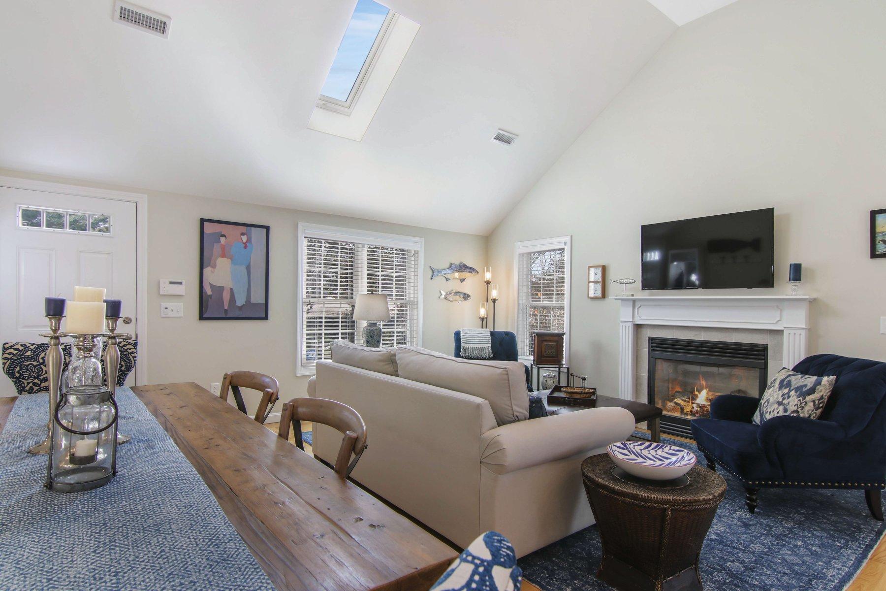 50 Katie Ford Road Chatham, MA 02633 - Photo 7 of 29 Living room w/skylight