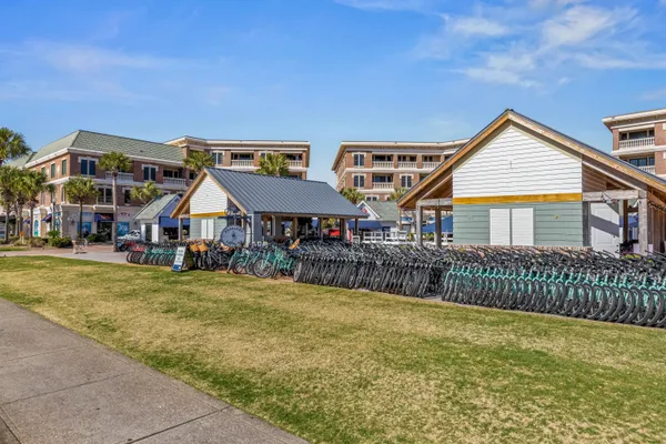 an aerial view of a multi story residential apartment building