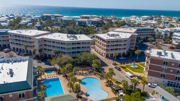 an aerial view of a city