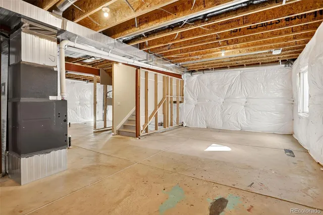 a view of under construction room and staircase
