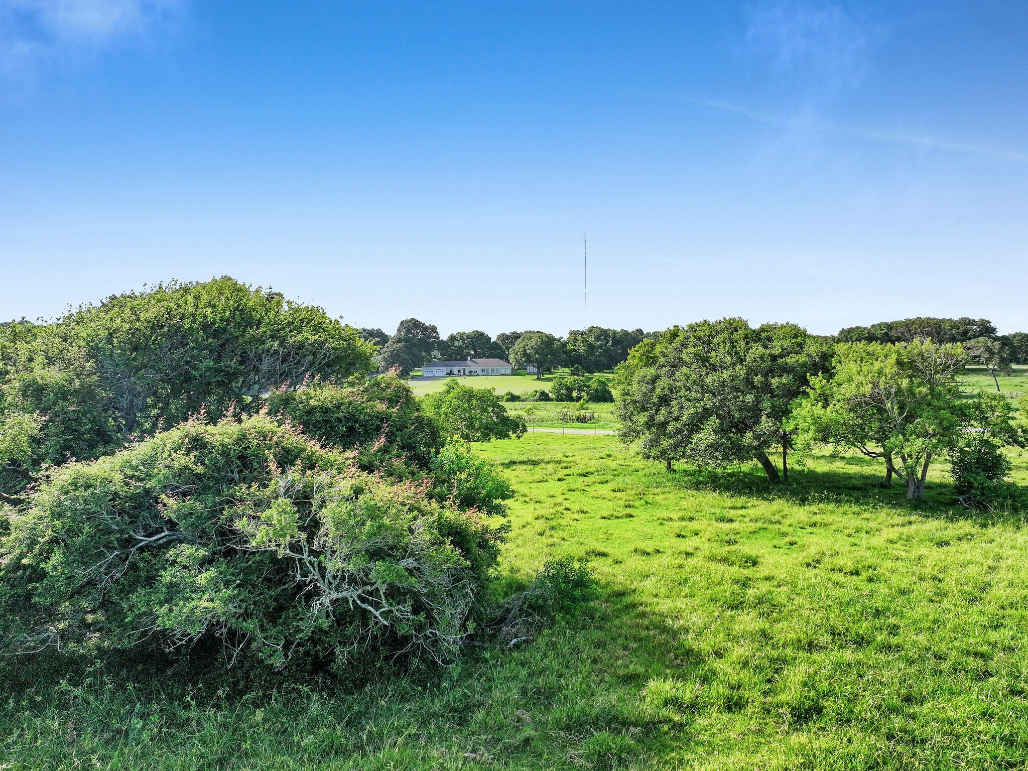 1212 High School Road Port Bolivar, TX 77650 - Photo 20 of 50 a view of a green field with lots of bushes