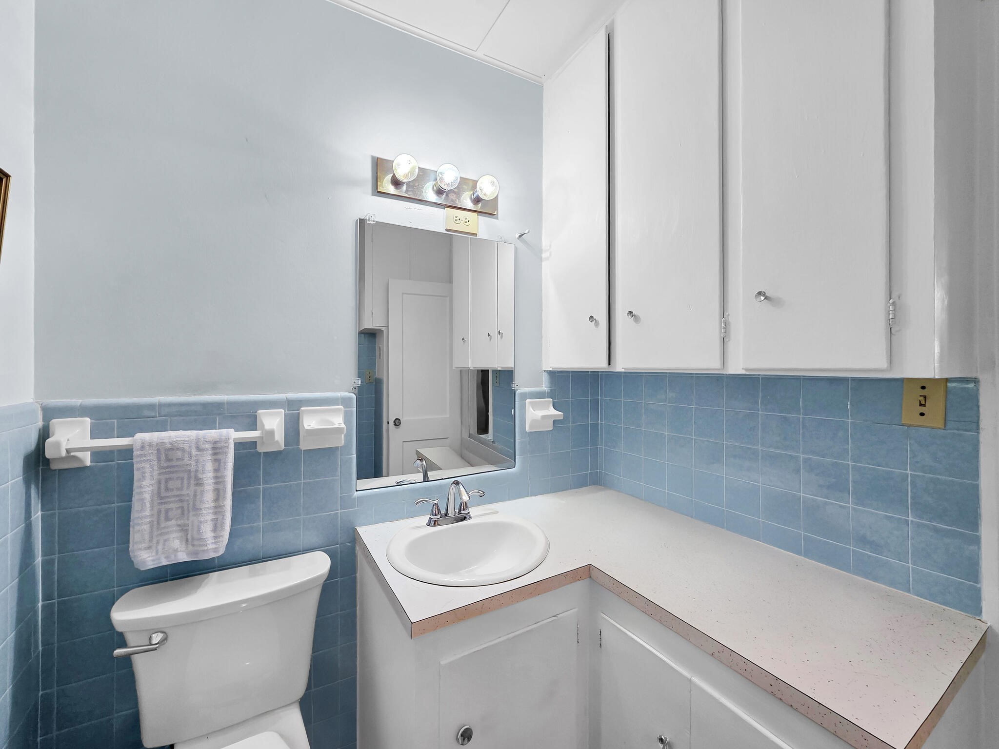 1212 High School Road Port Bolivar, TX 77650 - Photo 34 of 50 a bathroom with a sink and a toilet