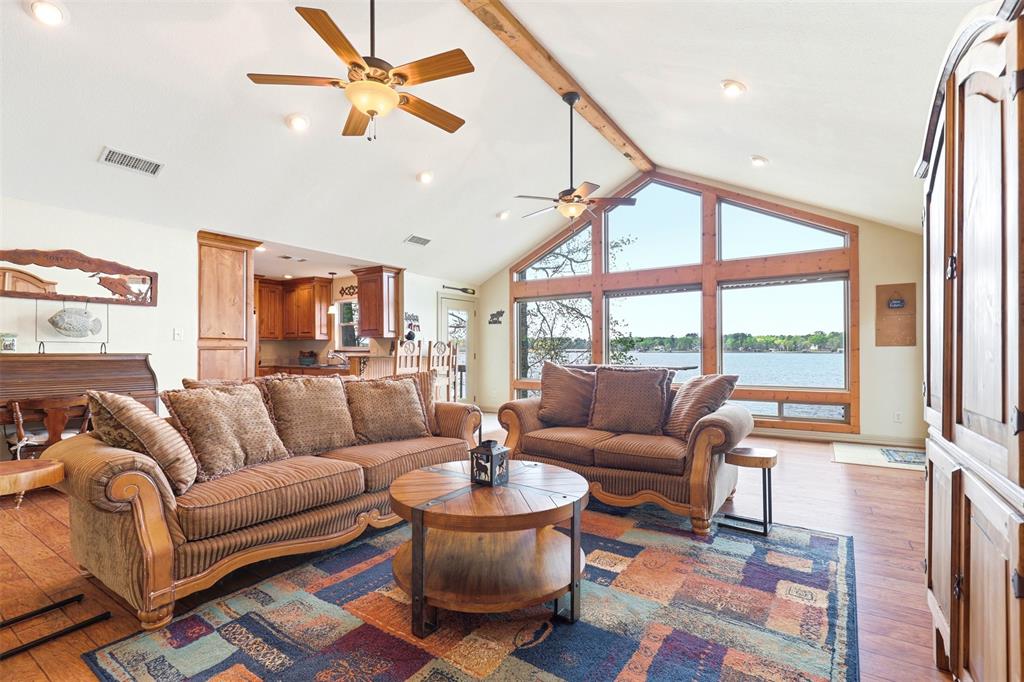 307 South Park Road Scroggins, TX 75480 - Photo 12 of 33 a living room with furniture and a large window