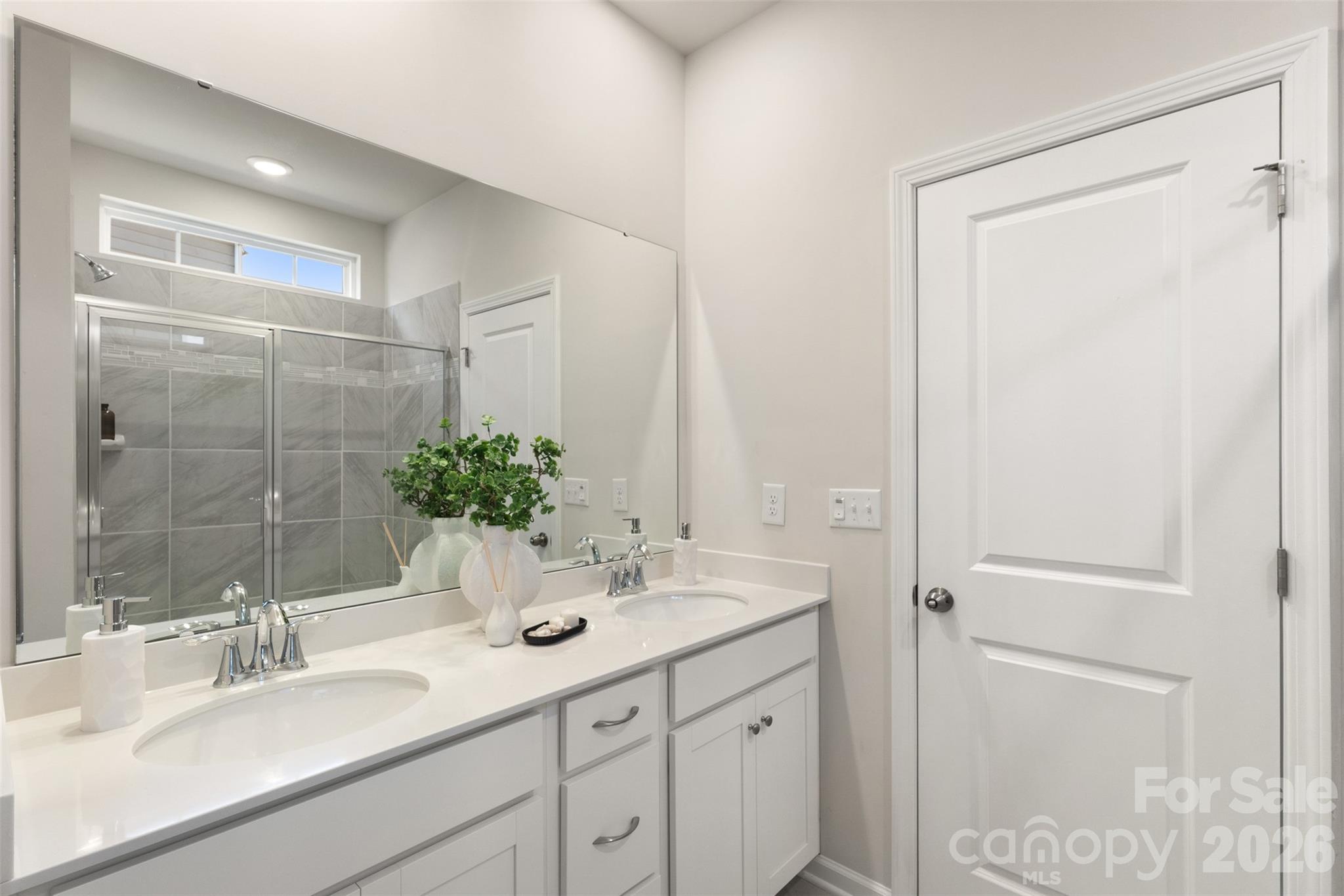 15224 Lake Ridge Road Charlotte, NC 28278 - Photo 16 of 32 a bathroom with a sink and a mirror