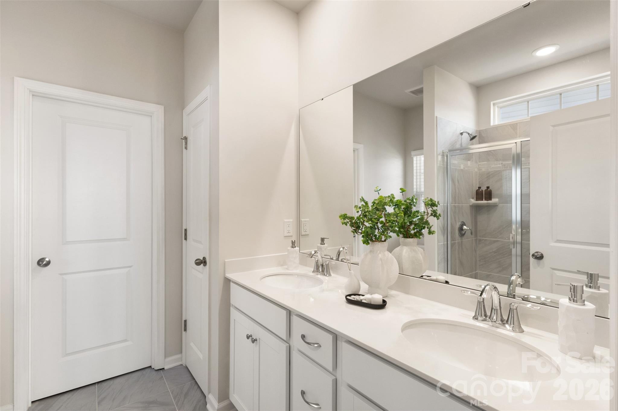 15224 Lake Ridge Road Charlotte, NC 28278 - Photo 17 of 32 a bathroom with a sink and a mirror
