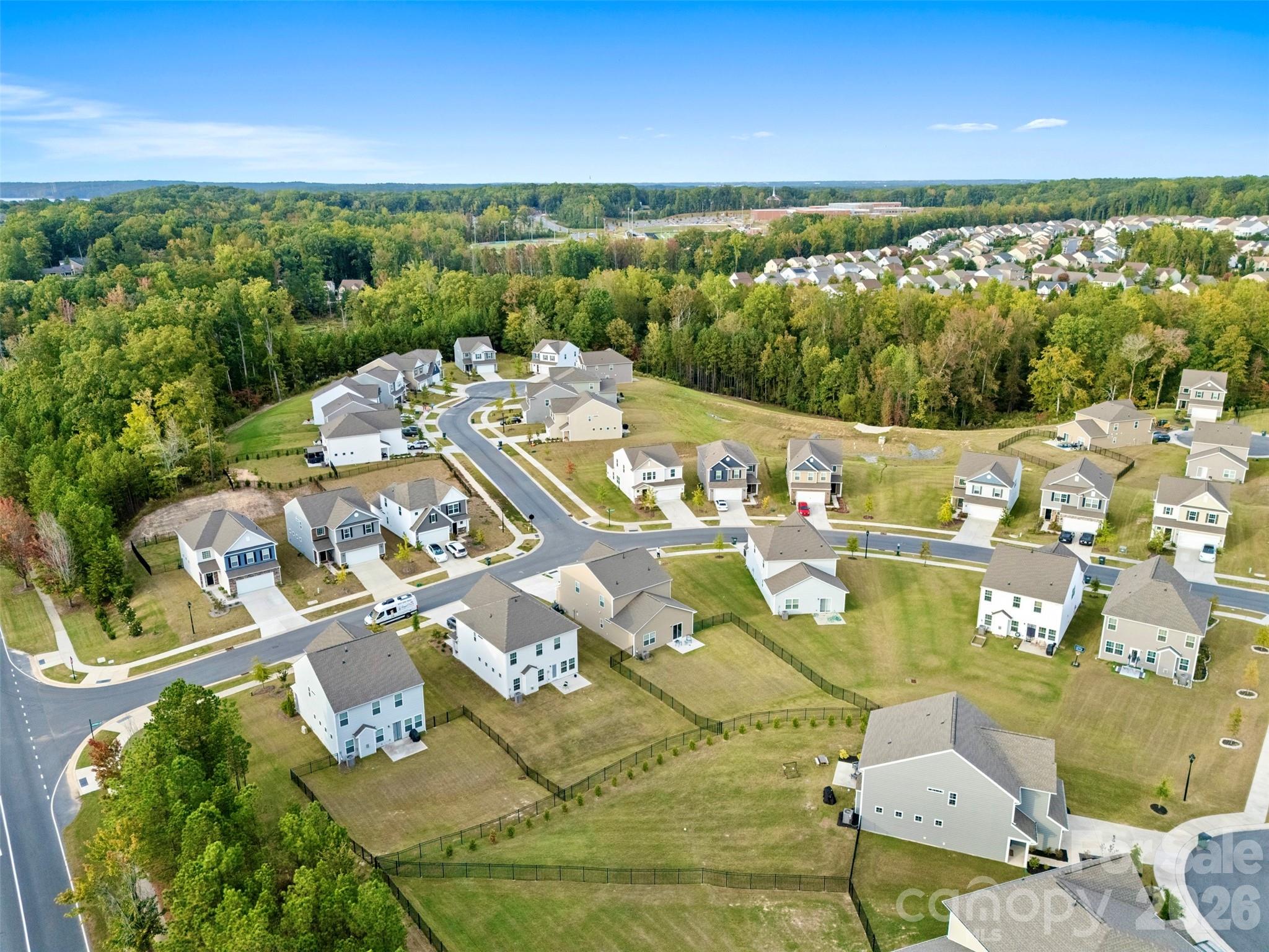 15224 Lake Ridge Road Charlotte, NC 28278 - Photo 32 of 32 an aerial view of a house with a big yard