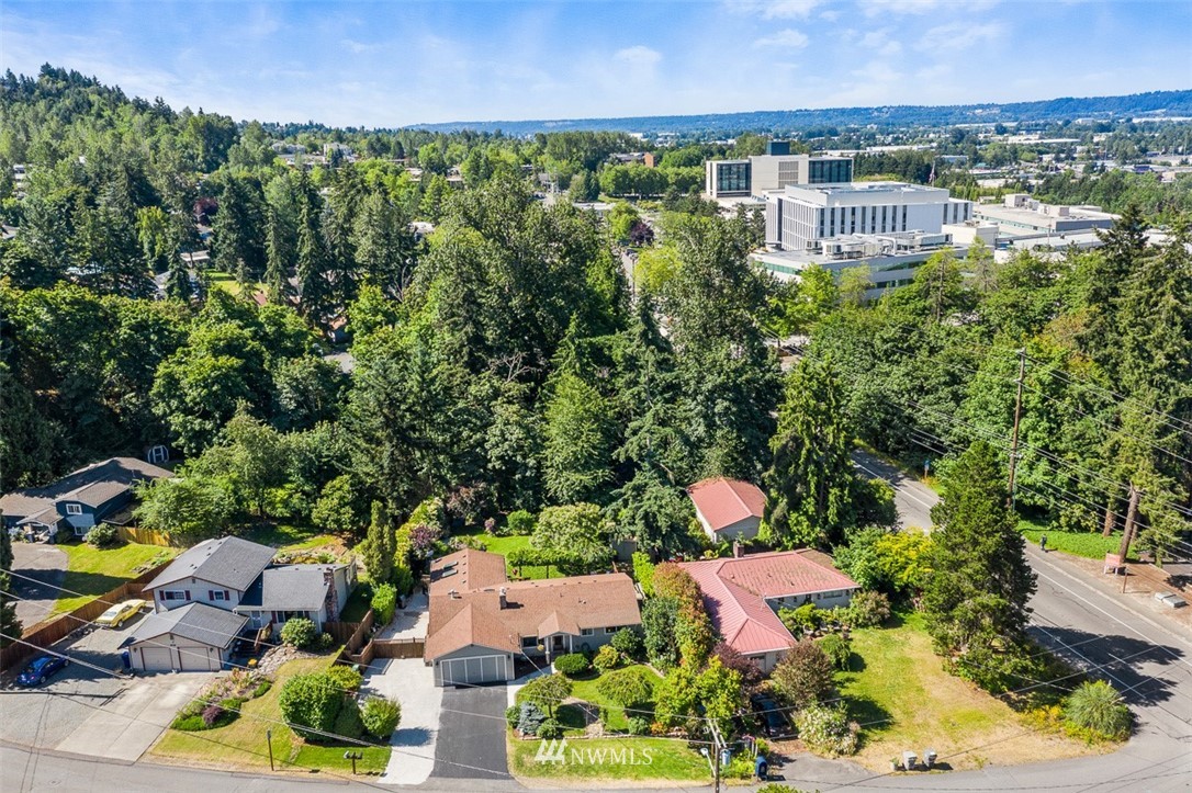 507 South 38th Court Renton, WA 98055 - Photo 28 of 40 an aerial view of residential house with outdoor space and swimming pool