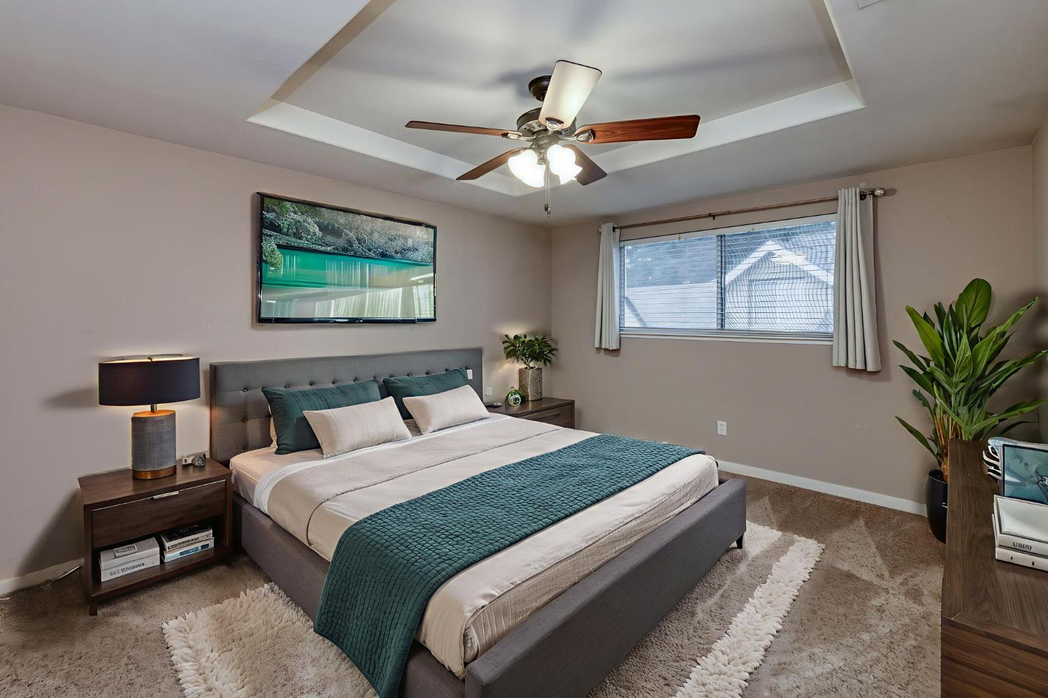 3014 West Brompton Lane Fresno, CA 93711 - Photo 28 of 71 Bedroom 3 upstairs. Digitally furnished.