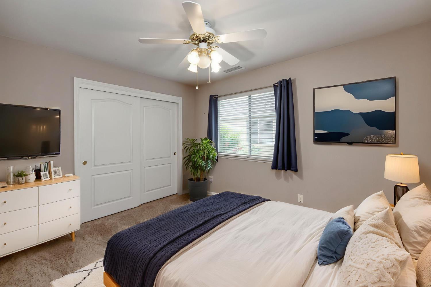 3014 West Brompton Lane Fresno, CA 93711 - Photo 31 of 71 Guest bedroom on lower floor. Digitally furnished.