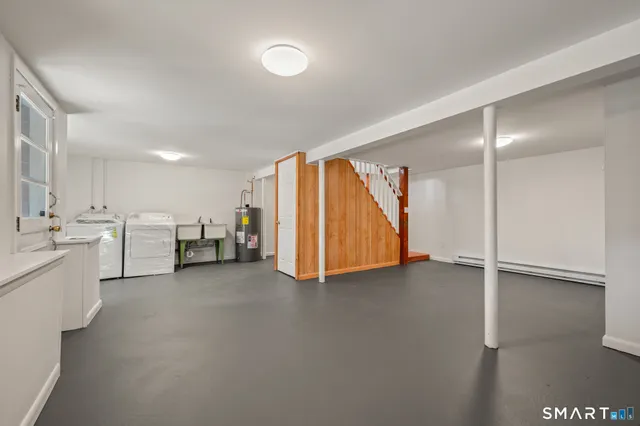 a view of a room with storage and utility