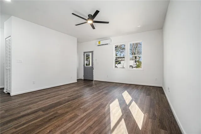 wooden floor in an empty room