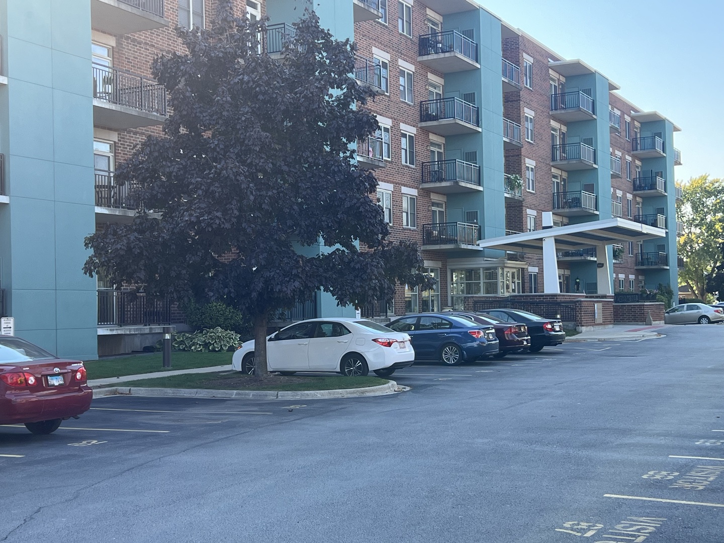 a car parked on the side of a street