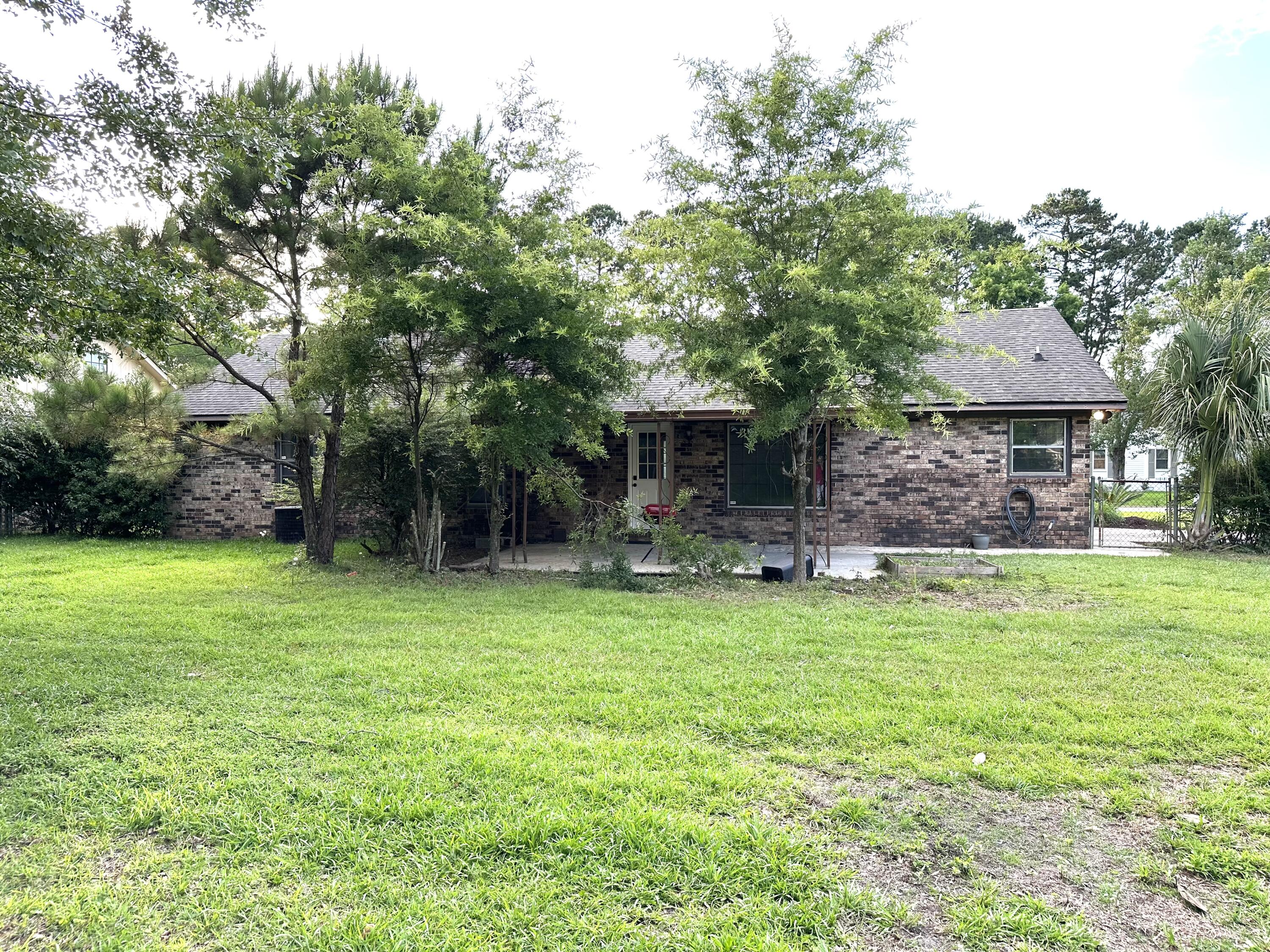 Large fenced back yard