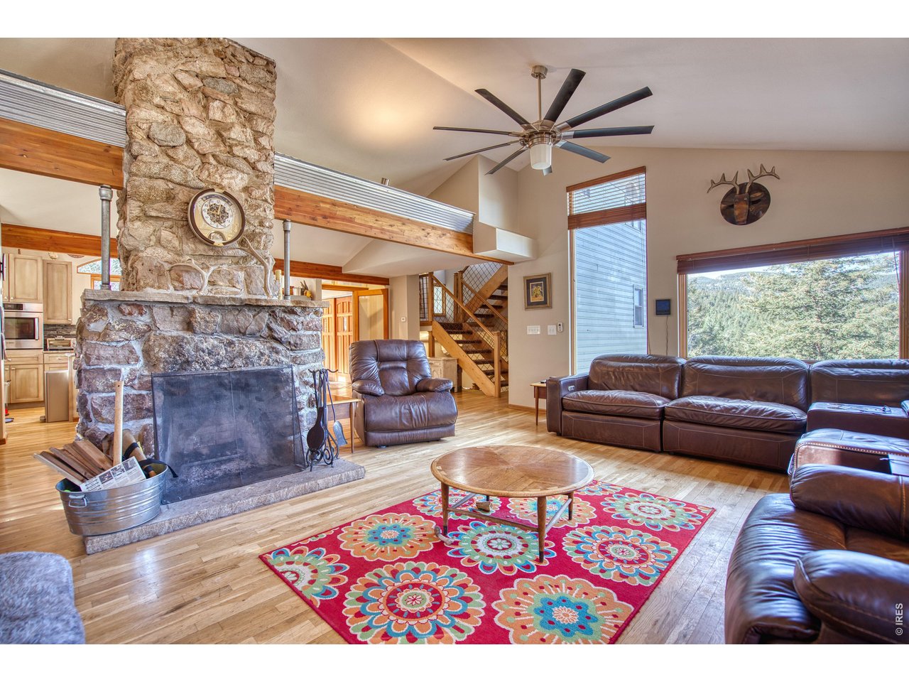 226 Juniper Heights Road Golden, CO 80403 - Photo 8 of 40 Beautiful Stone Fireplace