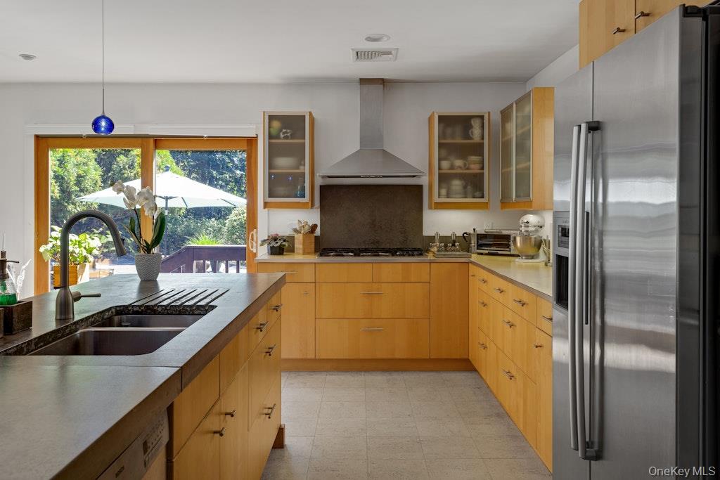 2 Buttermilk Falls Road Nyack, NY 10960 - Photo 6 of 41 a kitchen with granite countertop a sink stainless steel appliances and cabinets