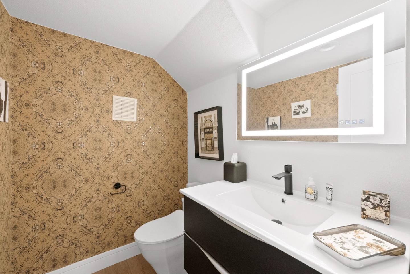 120 Harrison Avenue Campbell, CA 95008 - Photo 11 of 48 a bathroom with a sink a toilet and shower