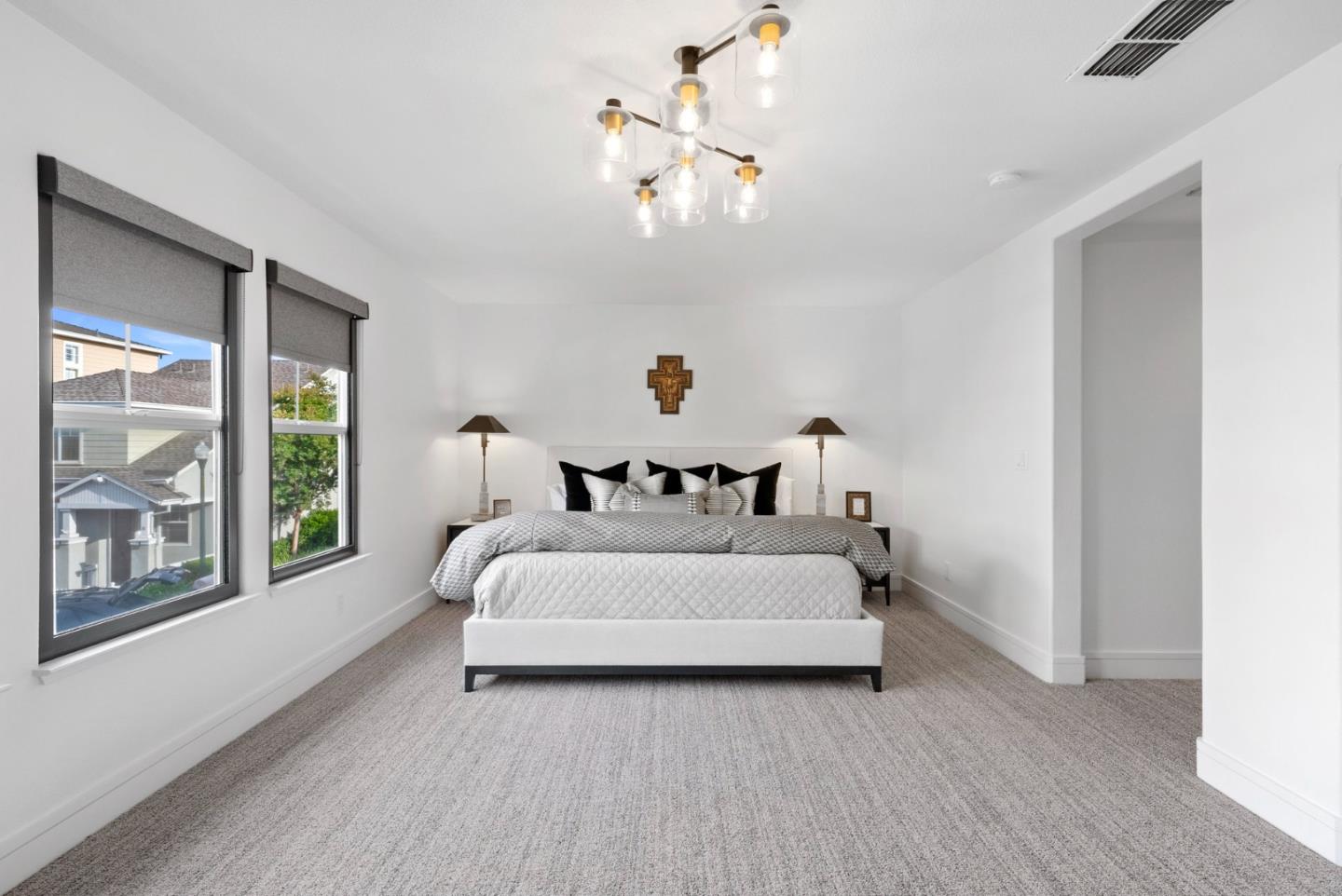 120 Harrison Avenue Campbell, CA 95008 - Photo 16 of 48 a bed room with bed and large window