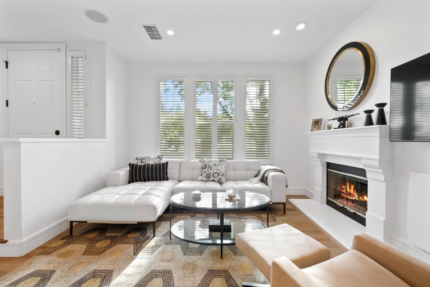 120 Harrison Avenue Campbell, CA 95008 - Photo 8 of 48 a living room with furniture a fireplace and a large window