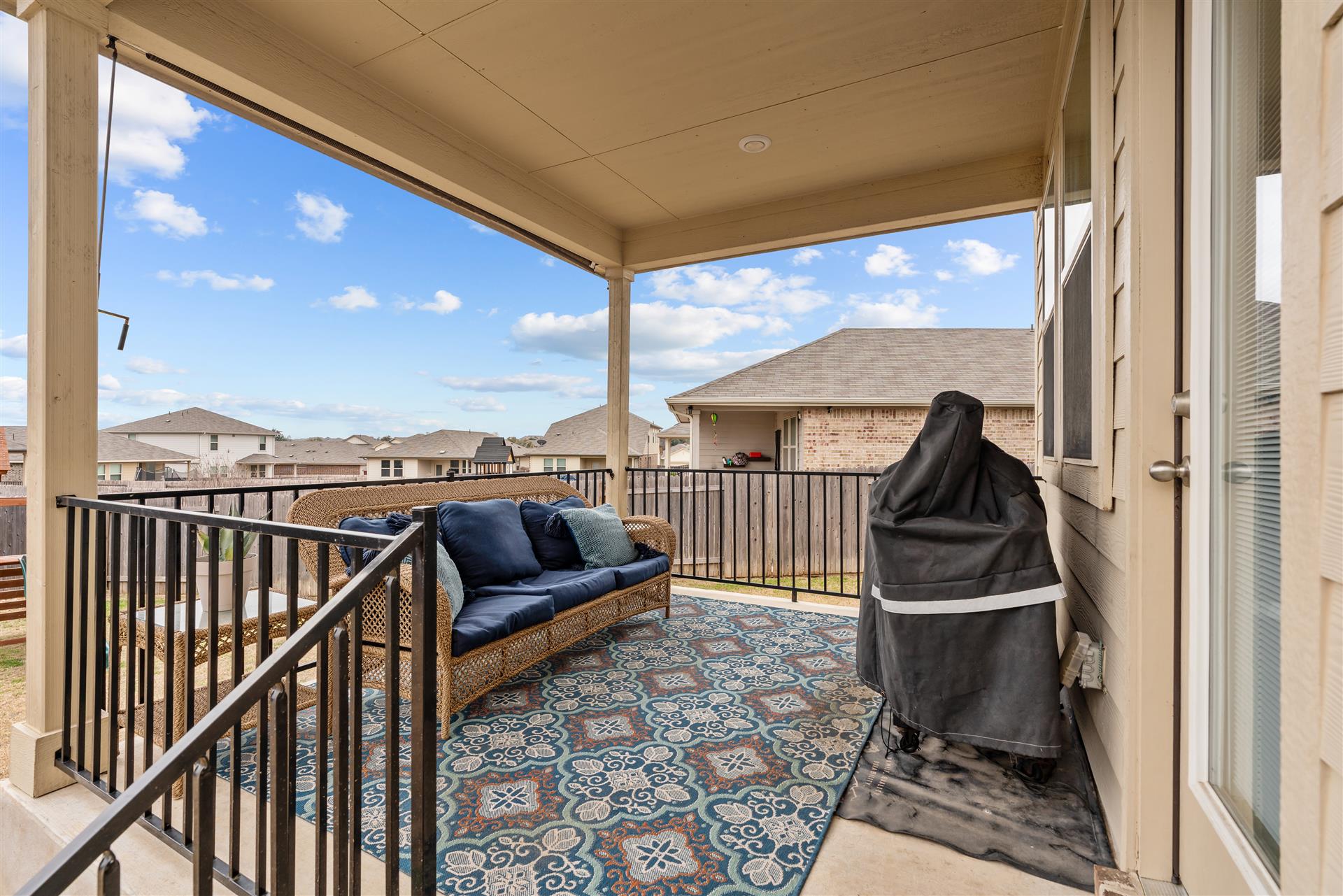 331 Mountain Valley Street Georgetown, TX 78628 - Photo 31 of 40 Covered Rear Patio