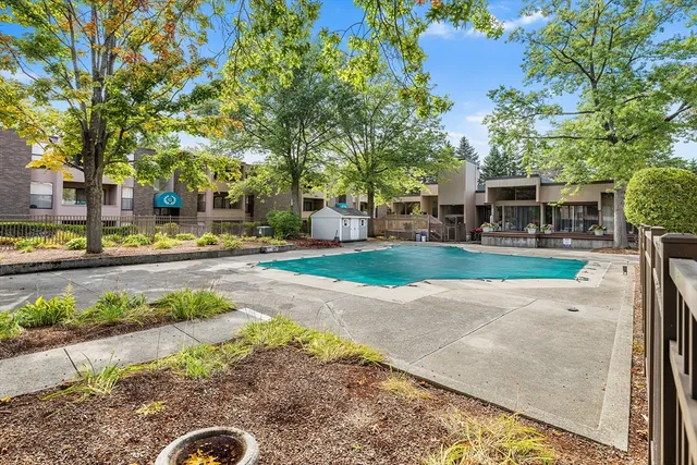 a view of a street with houses