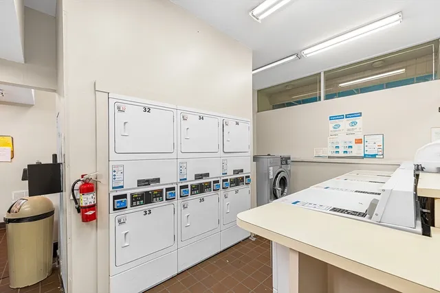 a room with storage and utility