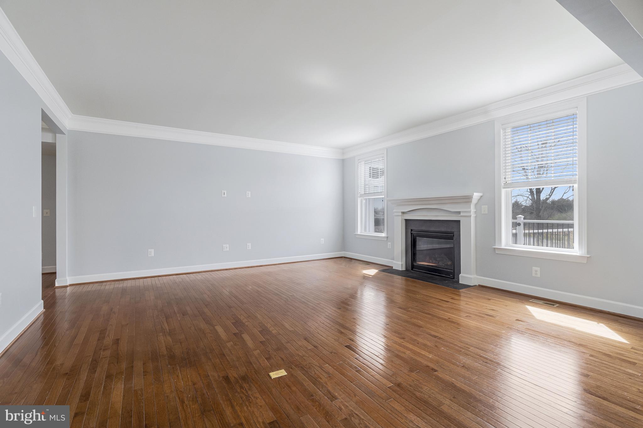 41729 Wakehurst Place Leesburg, VA 20176 - Photo 16 of 71 an empty room with wooden floor fireplace and windows