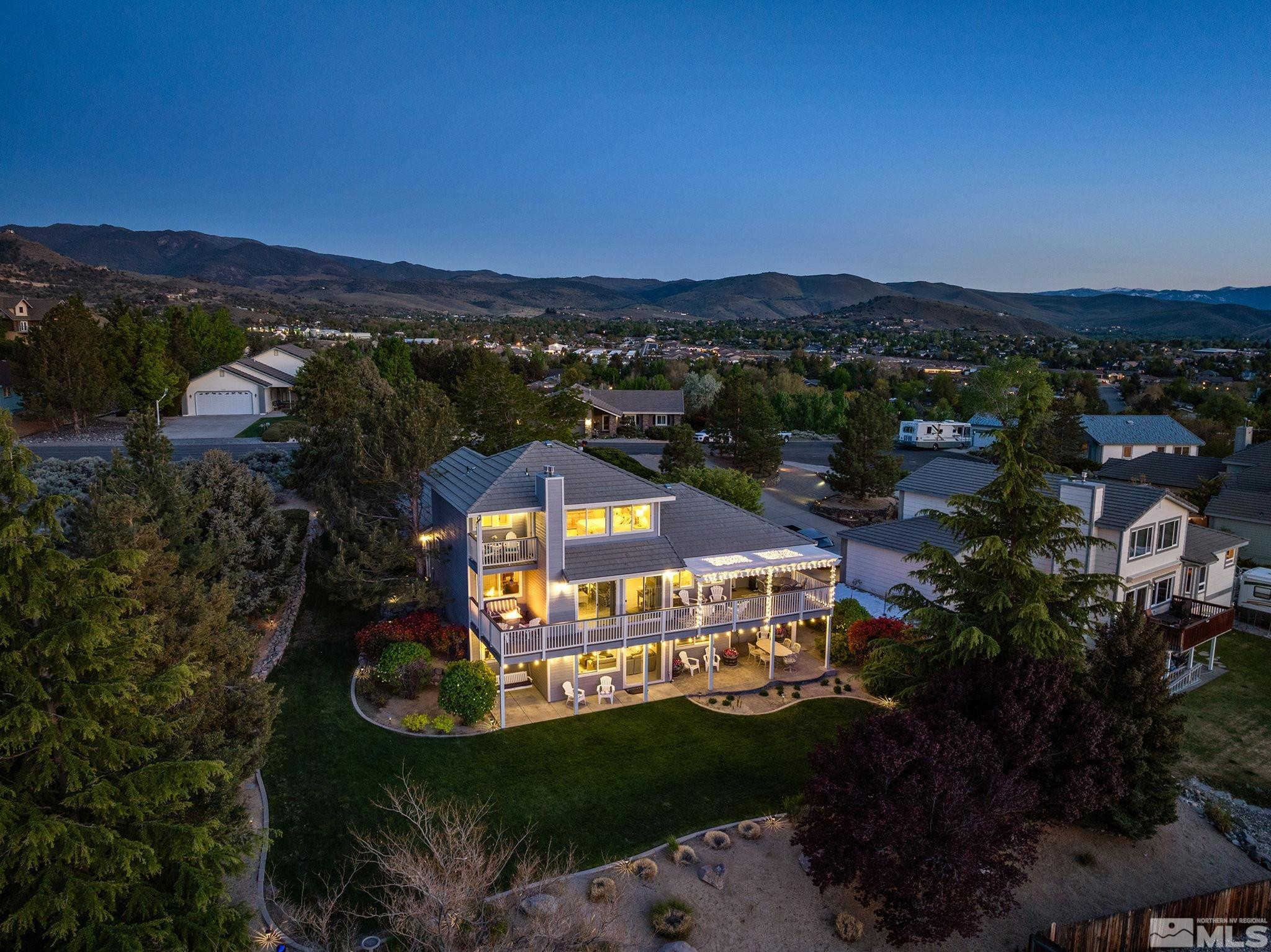 1415 Sioux Trail Reno, NV 89521 - Photo 36 of 40 a view of a city with sunset view