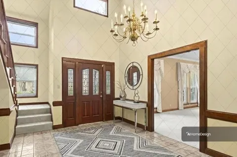 a view of a room with wooden floor and windows