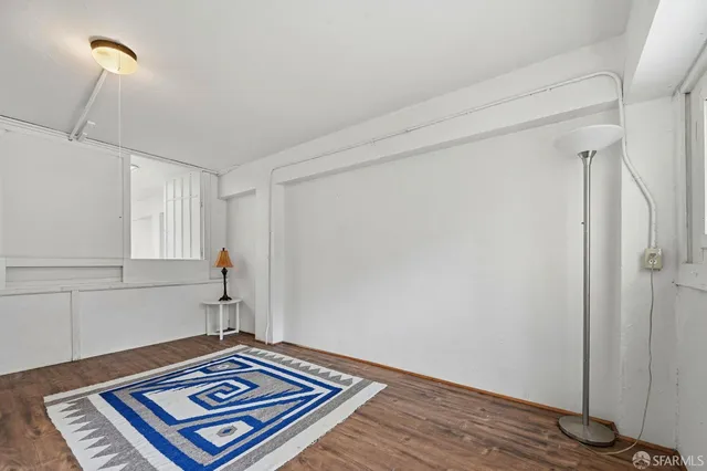 a front view of a building with outdoor area